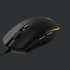 Logitech Gaming Mouse G203 LIGHTSYNC - Optisk, Kabling, Sort - Præcision & Komfort til Gamere!